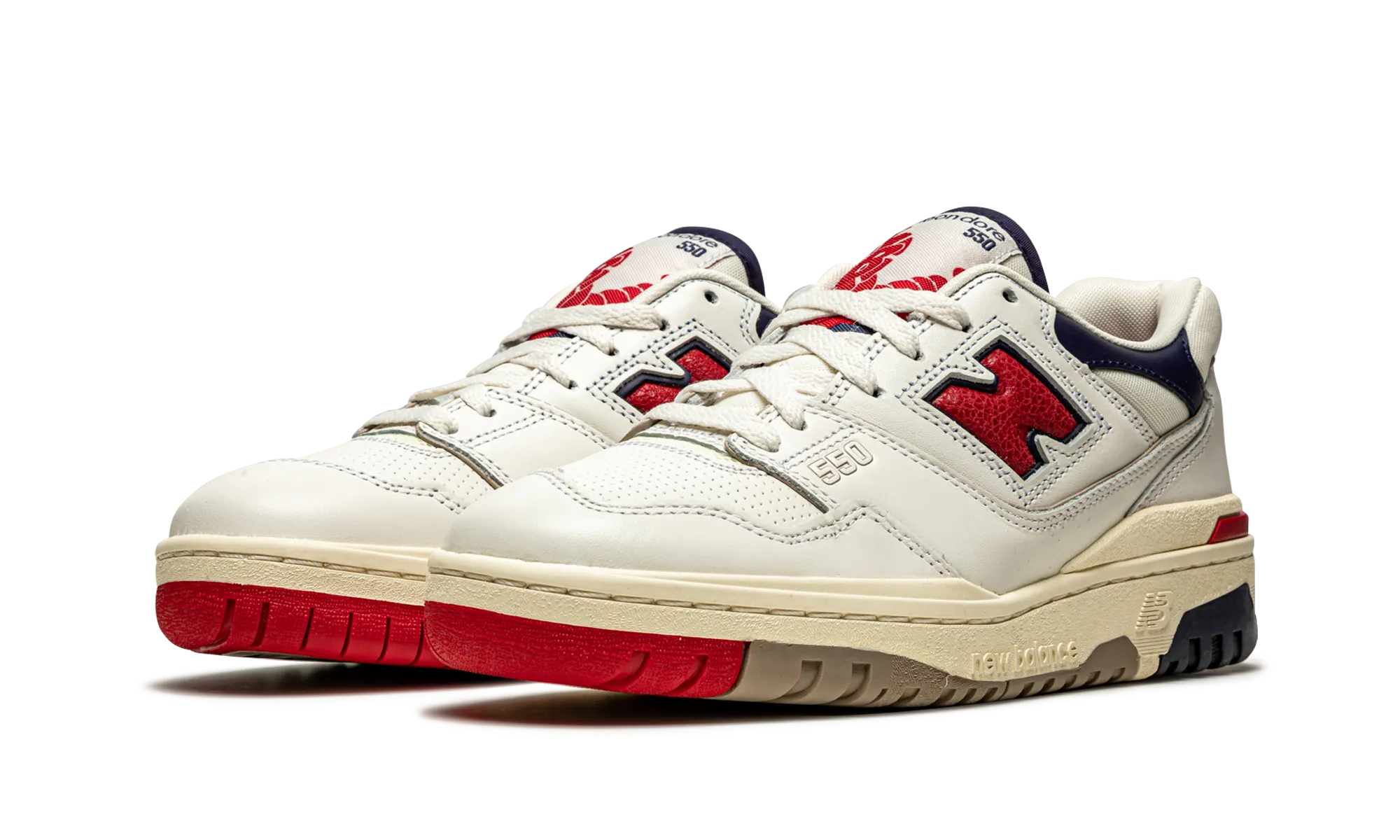 550 "Aime Leon Dore - White Navy Red" Foot Flex Heat Proof