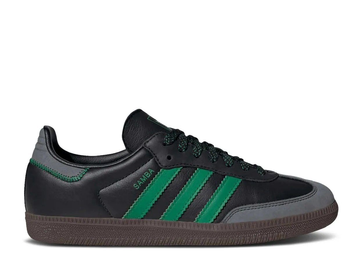 Adidas Samba OG Black Green Dry Feet Activity Fit