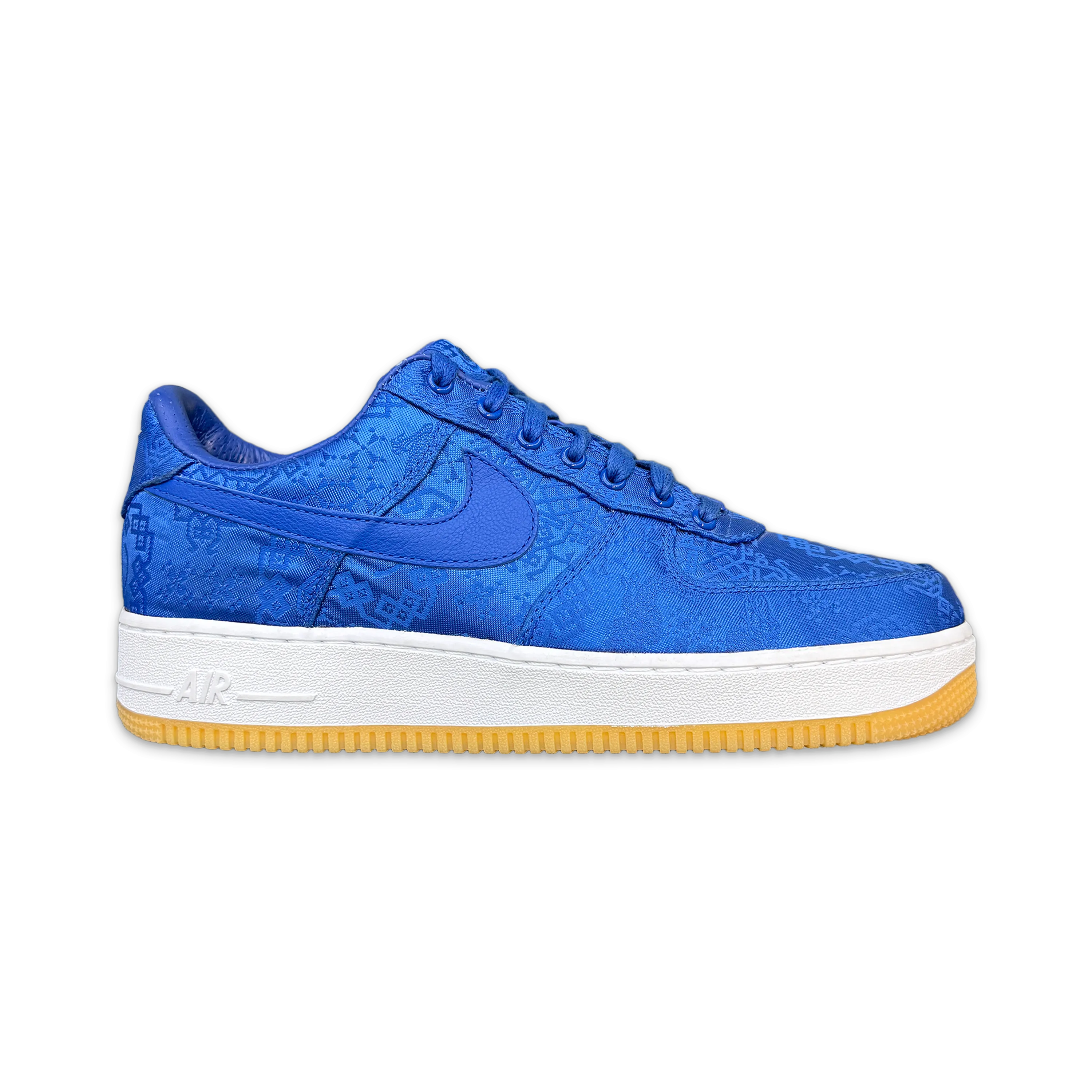 Modern Texture High Top Design Air Force 1 Low ??Blue CLOT??