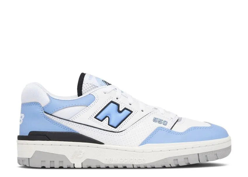 New Balance 550 White Carolina Blue Foot Freedom Flexible Comfort