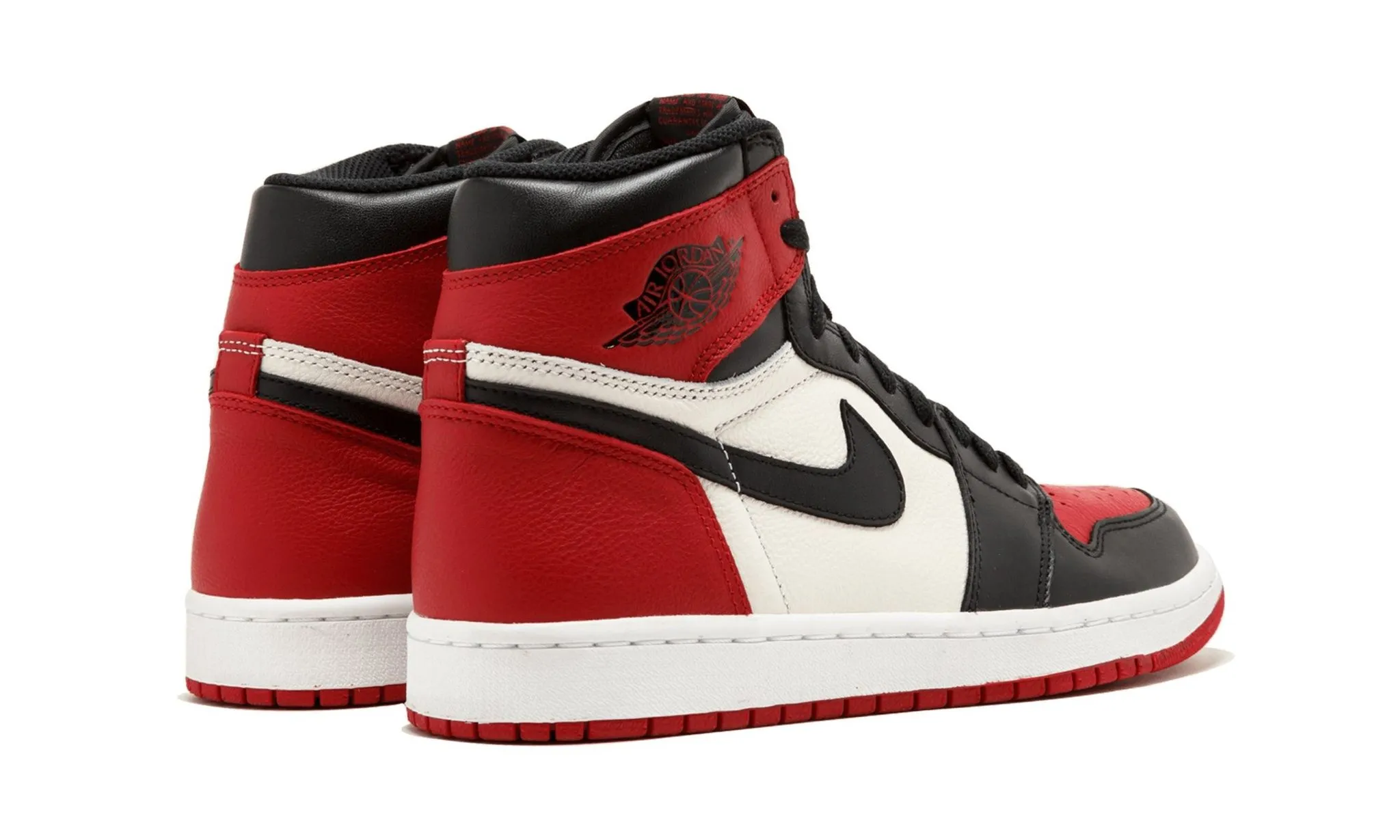 Air Jordan 1 Retro High OG Bred Toe Stable Grip Work Day Fit
