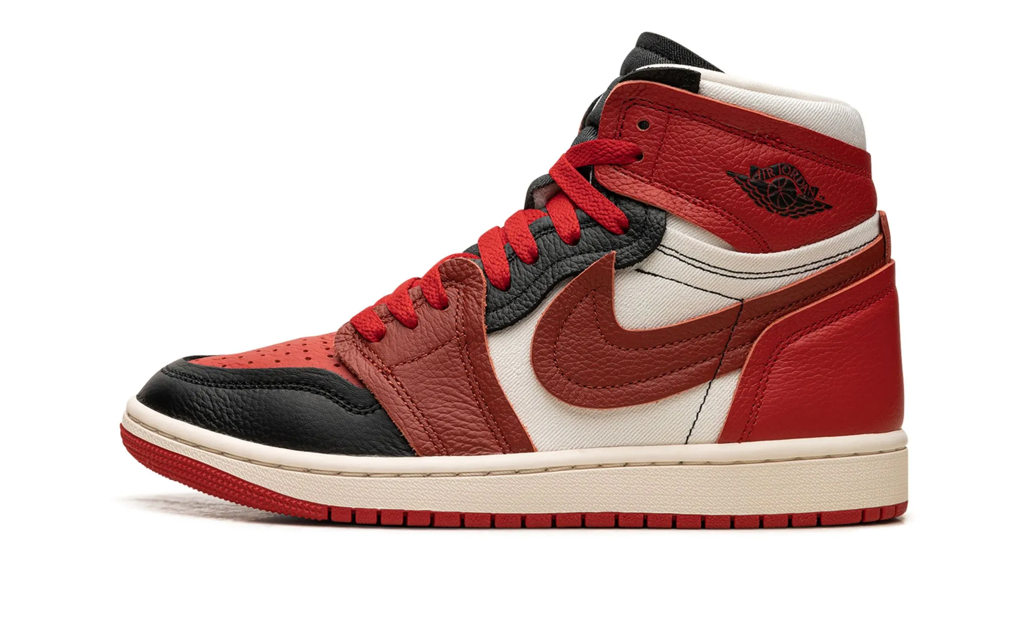 Wmns Air Jordan 1 High Method of Make 'Sport Red' Ventilated Mesh