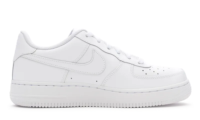 Nike Air Force 1 Low GS 'Triple White' Functional Style