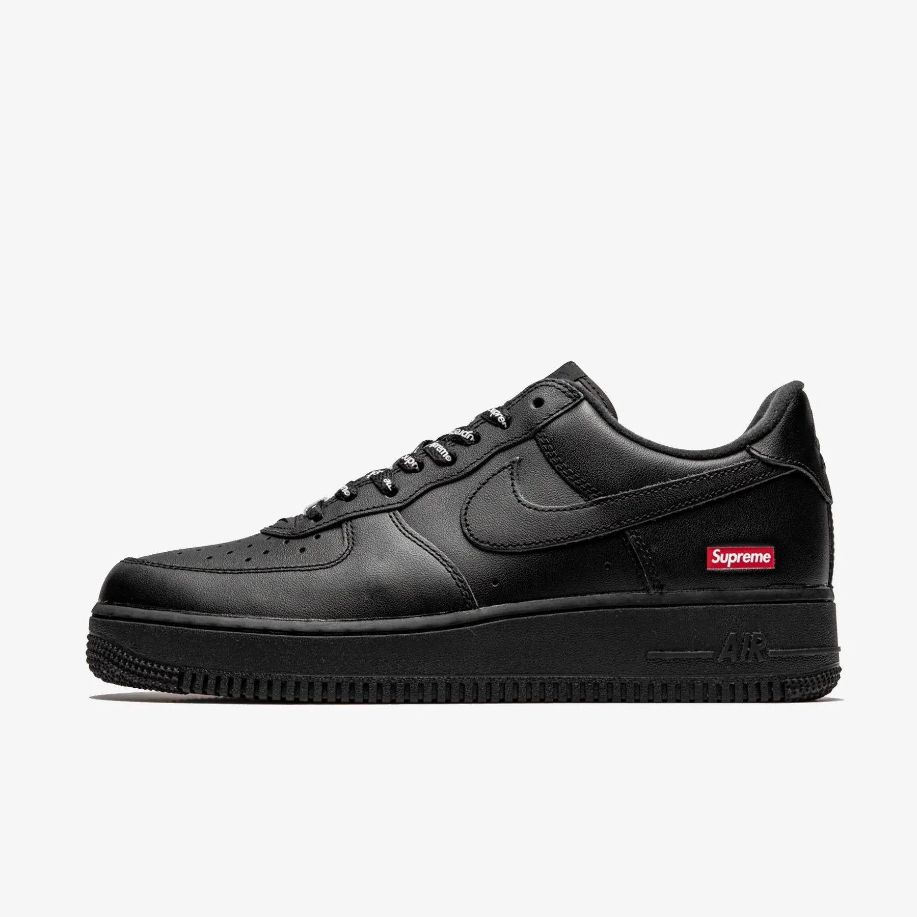 (Men's) Nike Air Force 1 Low SP x Supreme 'Box Logo' Black (2020) CU9225-001 Sleek Wear Modern Look