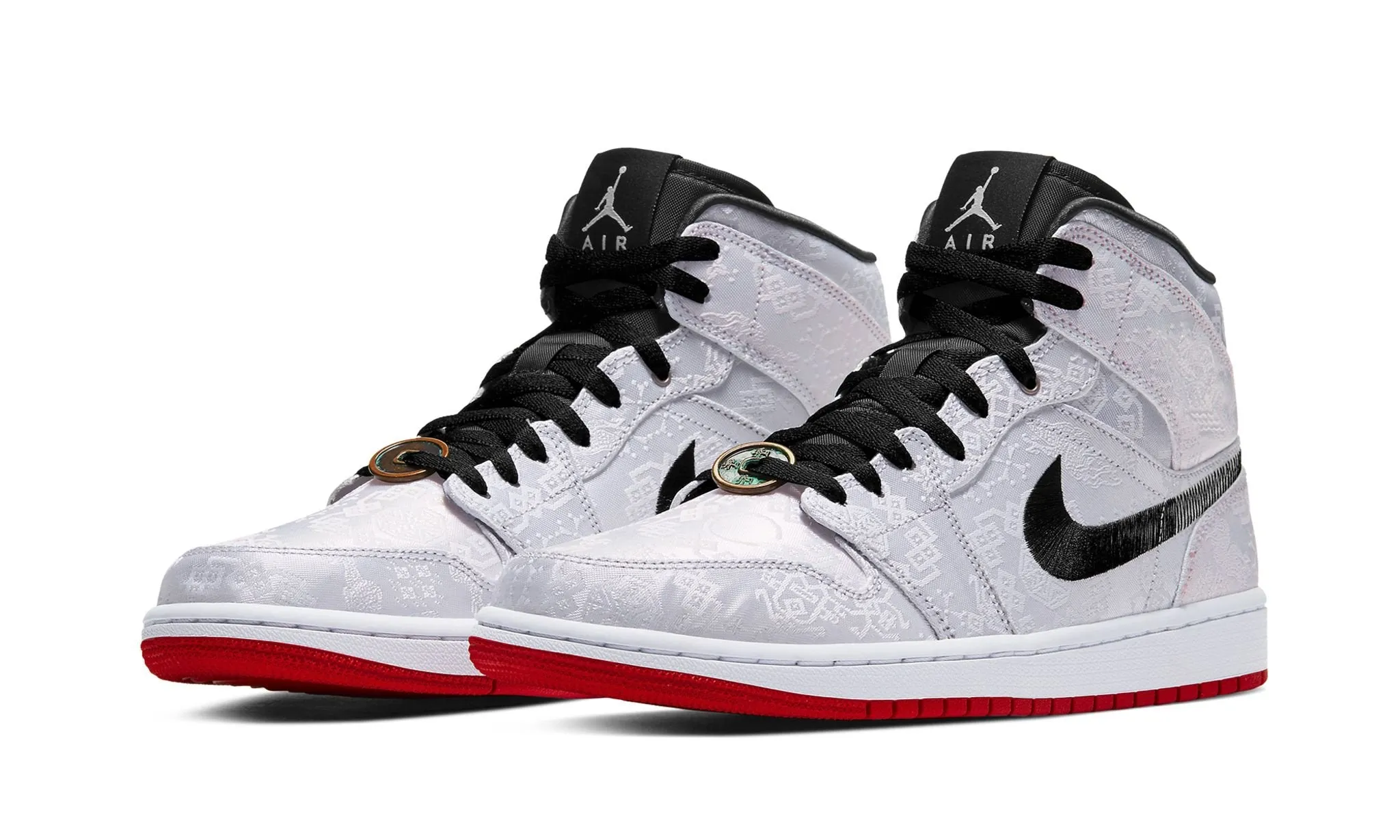 Air Jordan 1 Mid Fearless Edison Chen Clot Silk Heat Hike Street Casual