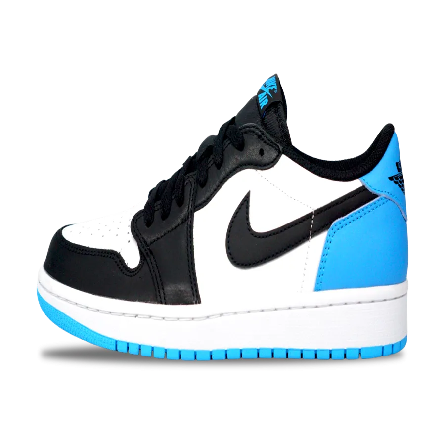 Nike Jordan 1 Low Black Dark Powder Blue (CZ0775-104) Women Size 5-12 Stand Long