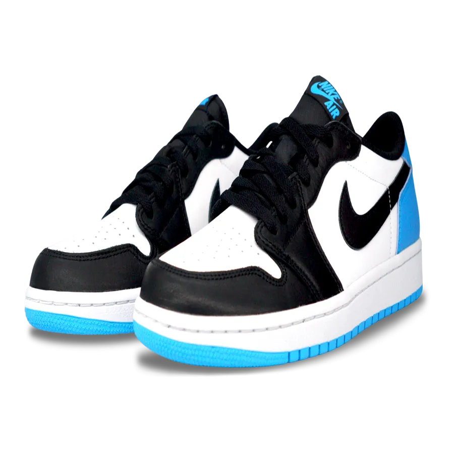 Low Top Style Nike Jordan 1 Low Black Dark Powder Blue (CZ0775-104) Women Size 5-12