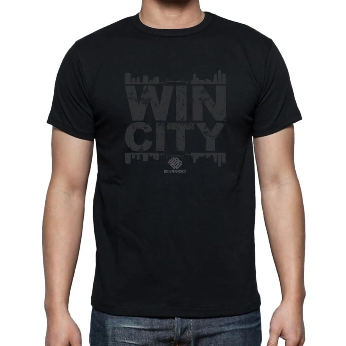 WIN CITY BLACK OUT TEE Modern Supportive structure