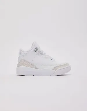 Bold Neon Jordan Air Jordan 3 Retro 'Pure Money' Pre-School