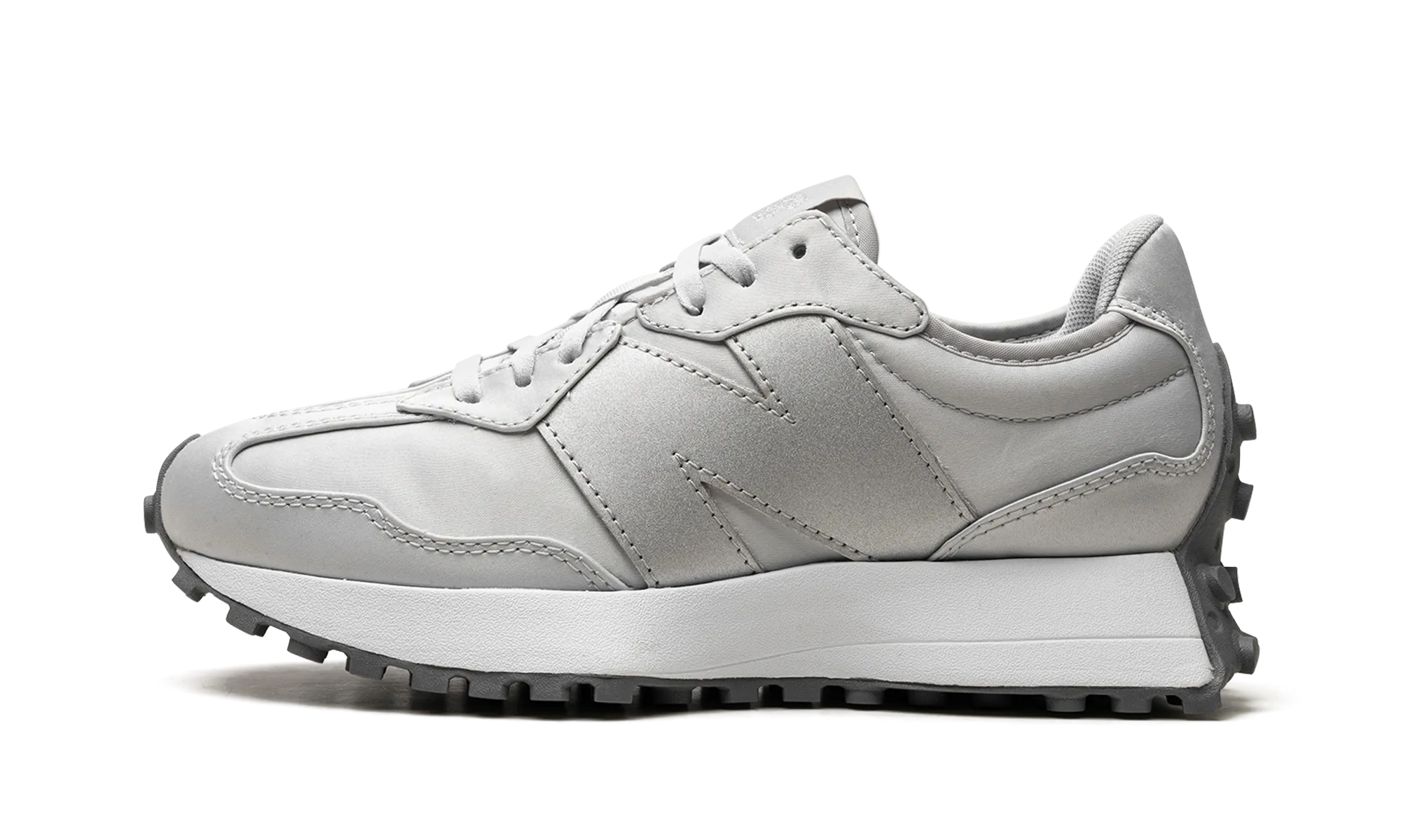 327 WMNS "Light Aluminum Gunmetal" Timeless Feel Urban Minimal