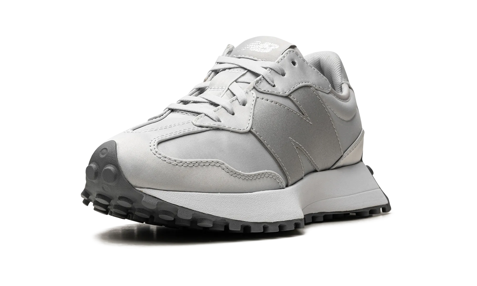 327 WMNS "Light Aluminum Gunmetal" High Top Style