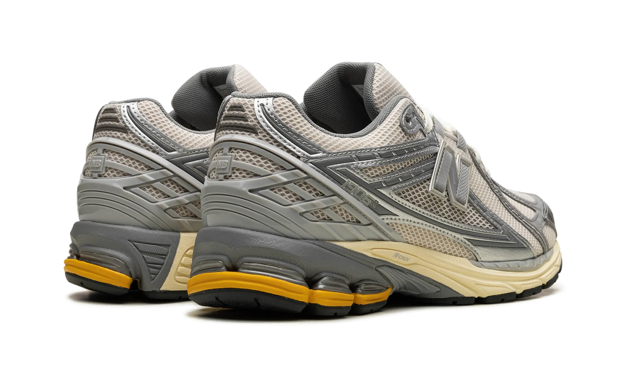 1906R "Metallic Silver Yellow" Beach Walk Grippy Outsole