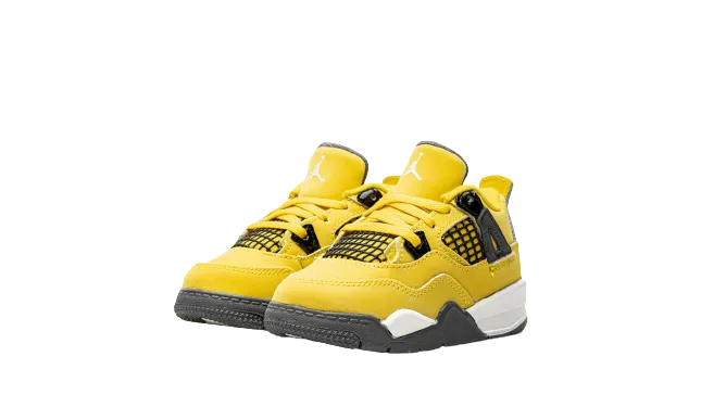 Jordan 4 Retro "Lightning 2021" Toddler No Lace Morning Hike