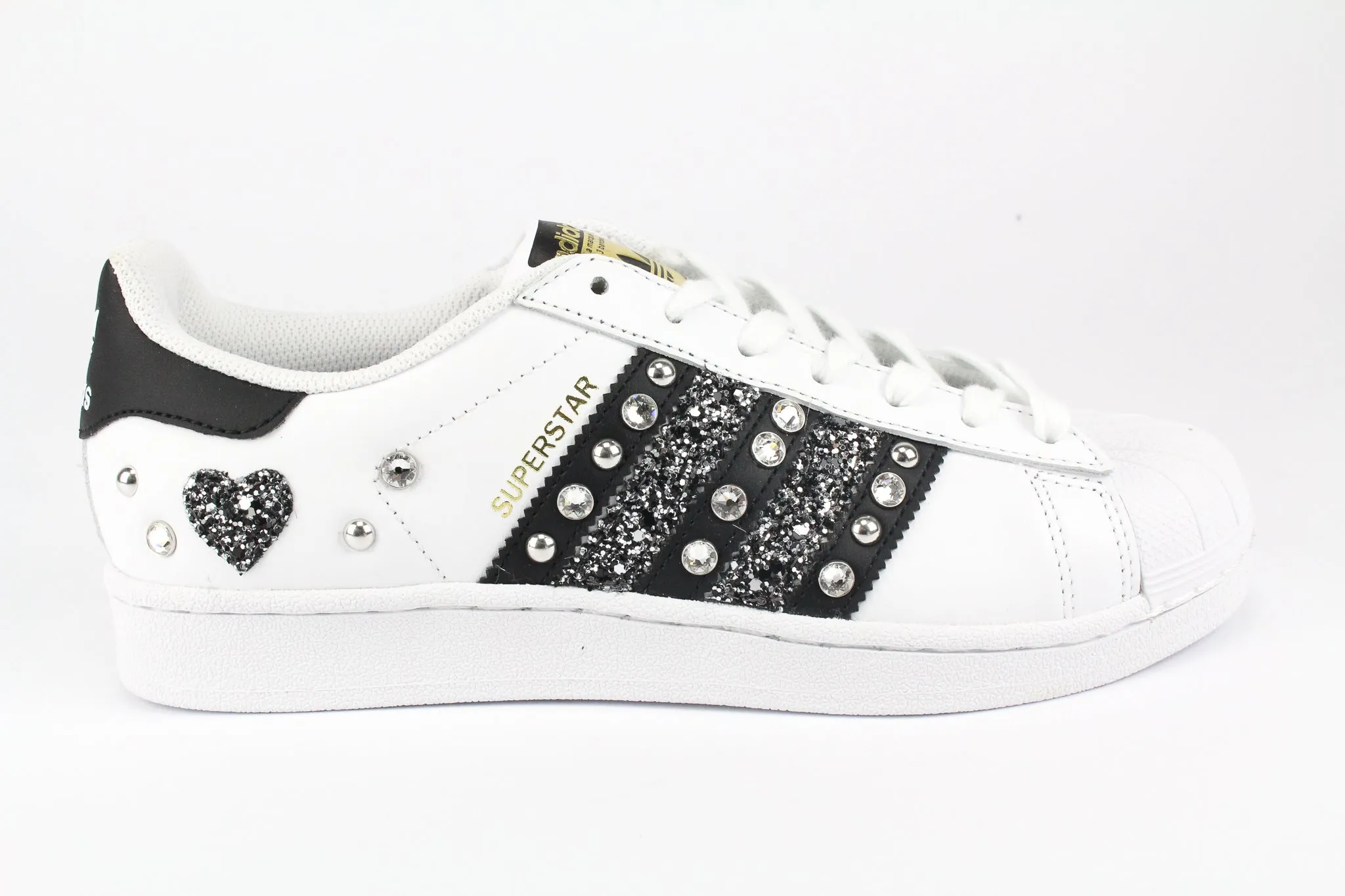 Adidas Superstar Strass Cuore Glitter mesh material