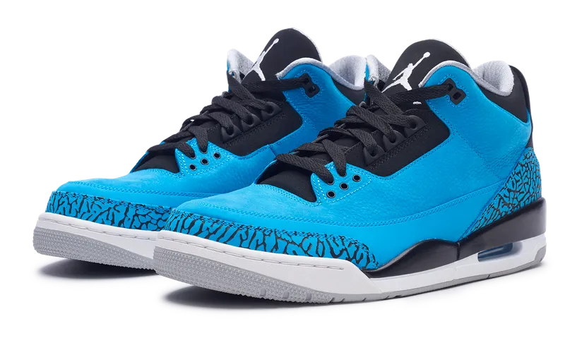 Hop Step Anti Odor Nike Jordan 3 Retro Powder Blue (136064-406) Men's Size 8-10