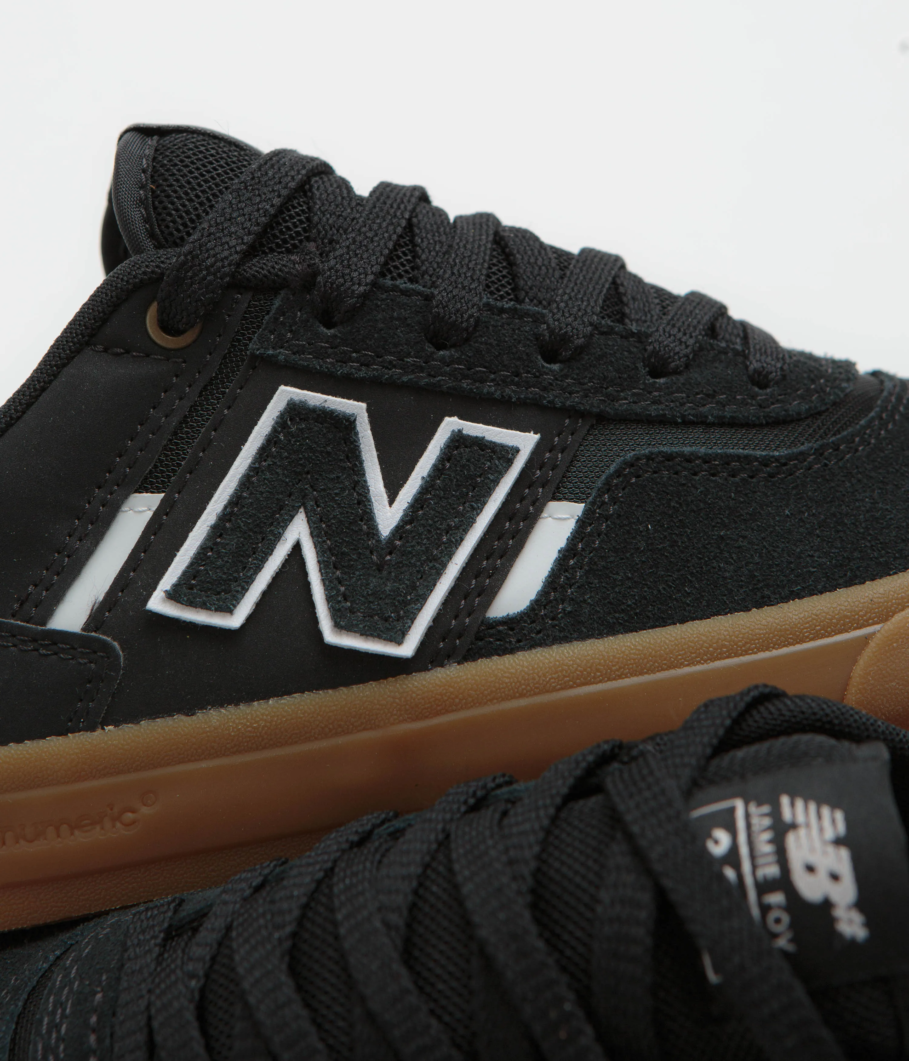 Mesh New Balance Numeric 306 Jamie Foy Shoes - Black / Gum / White Color Mix Body Balance