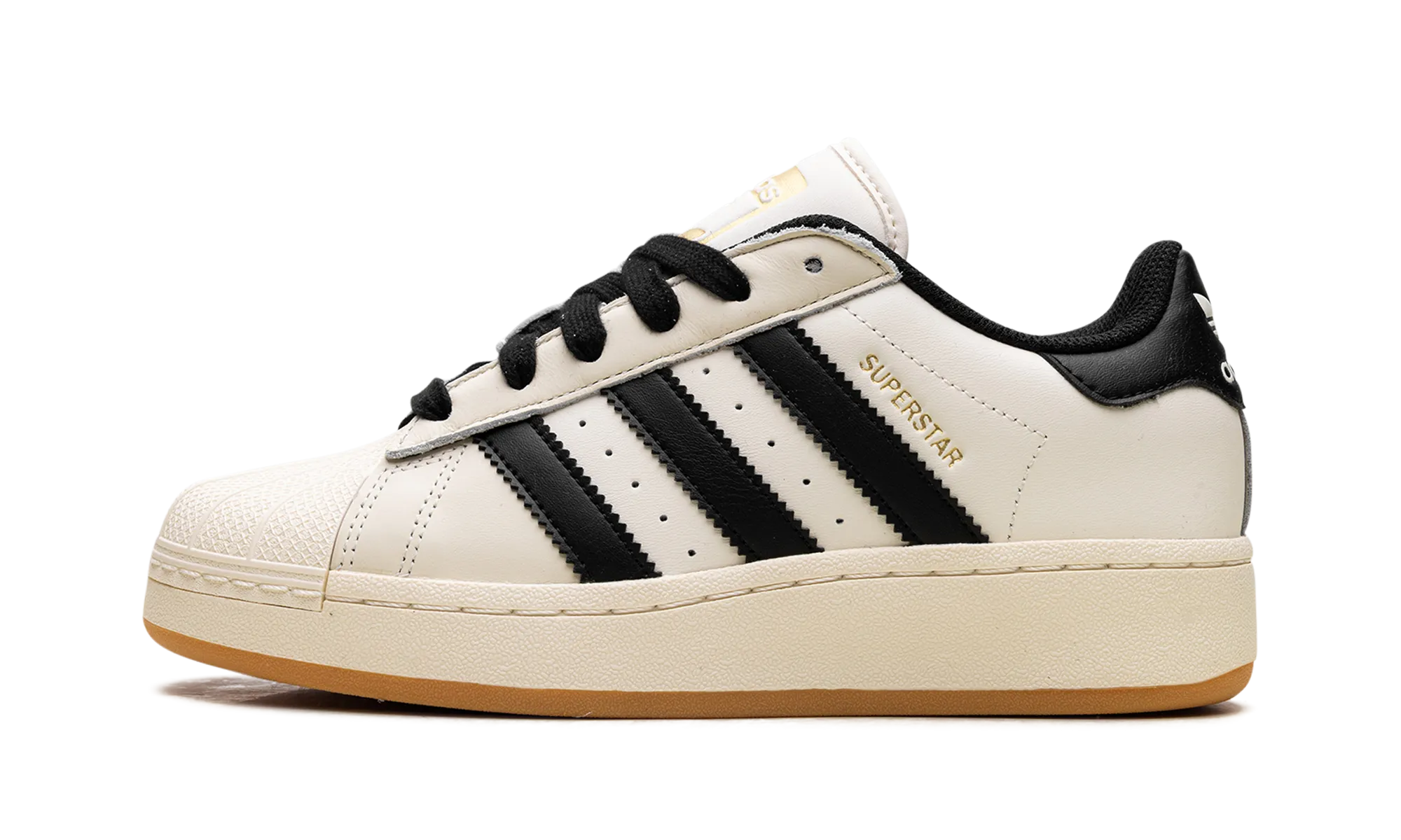 Superstar XLG WMNS "Cream White Black Gum" Vegan Material