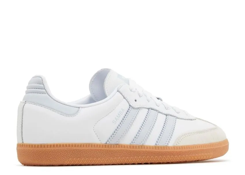 Supportive sole Adidas Samba OG White Halo Blue Gum