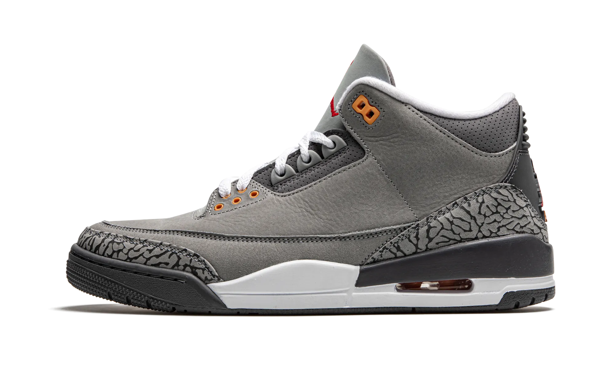 Air Jordan 3 Retro "Cool Grey" Sidewalk Walk Soft   leather