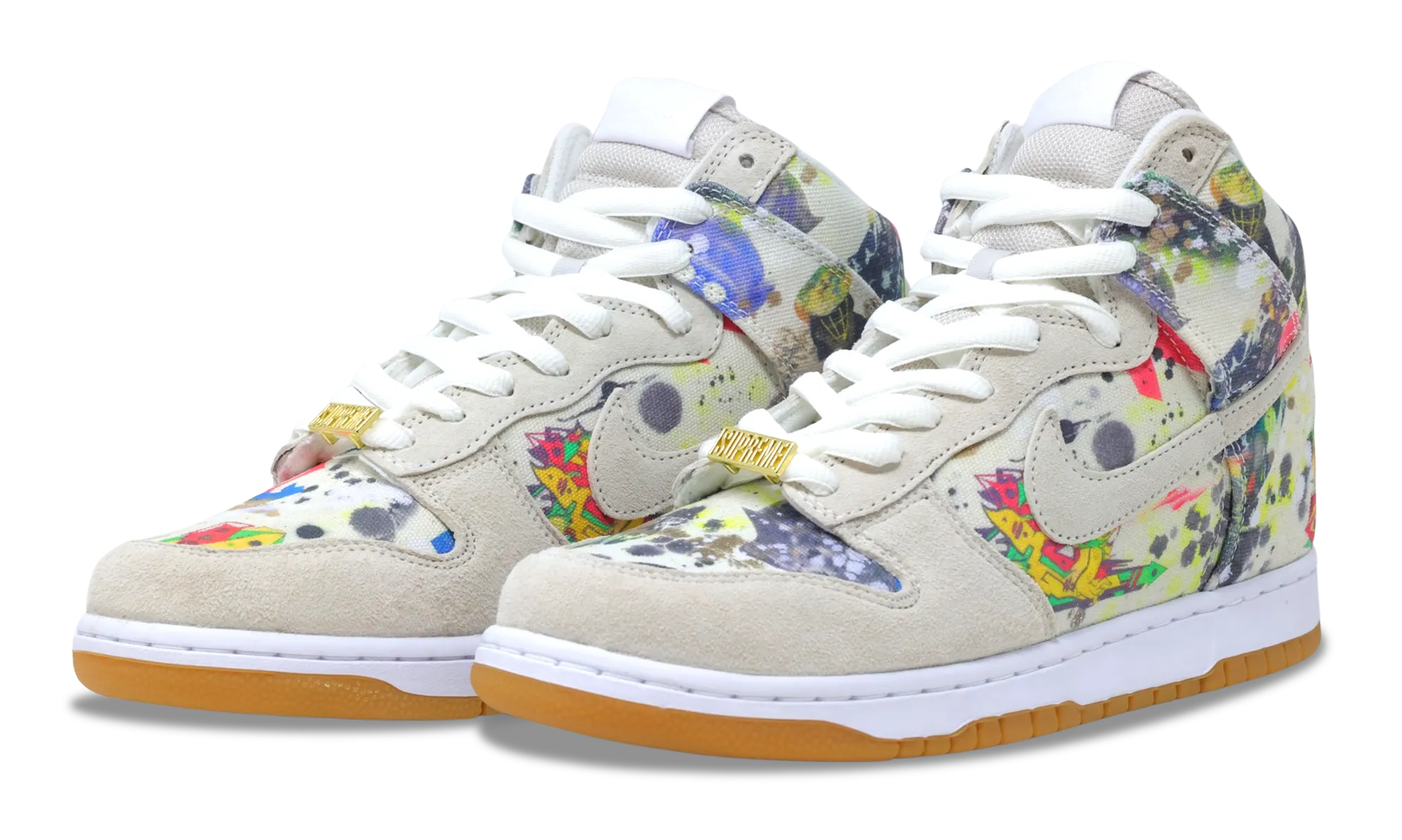 Nike Dunk High SB x Supreme Rammellzee 2023 (FD8779-100) Size 6-12 Support Feel