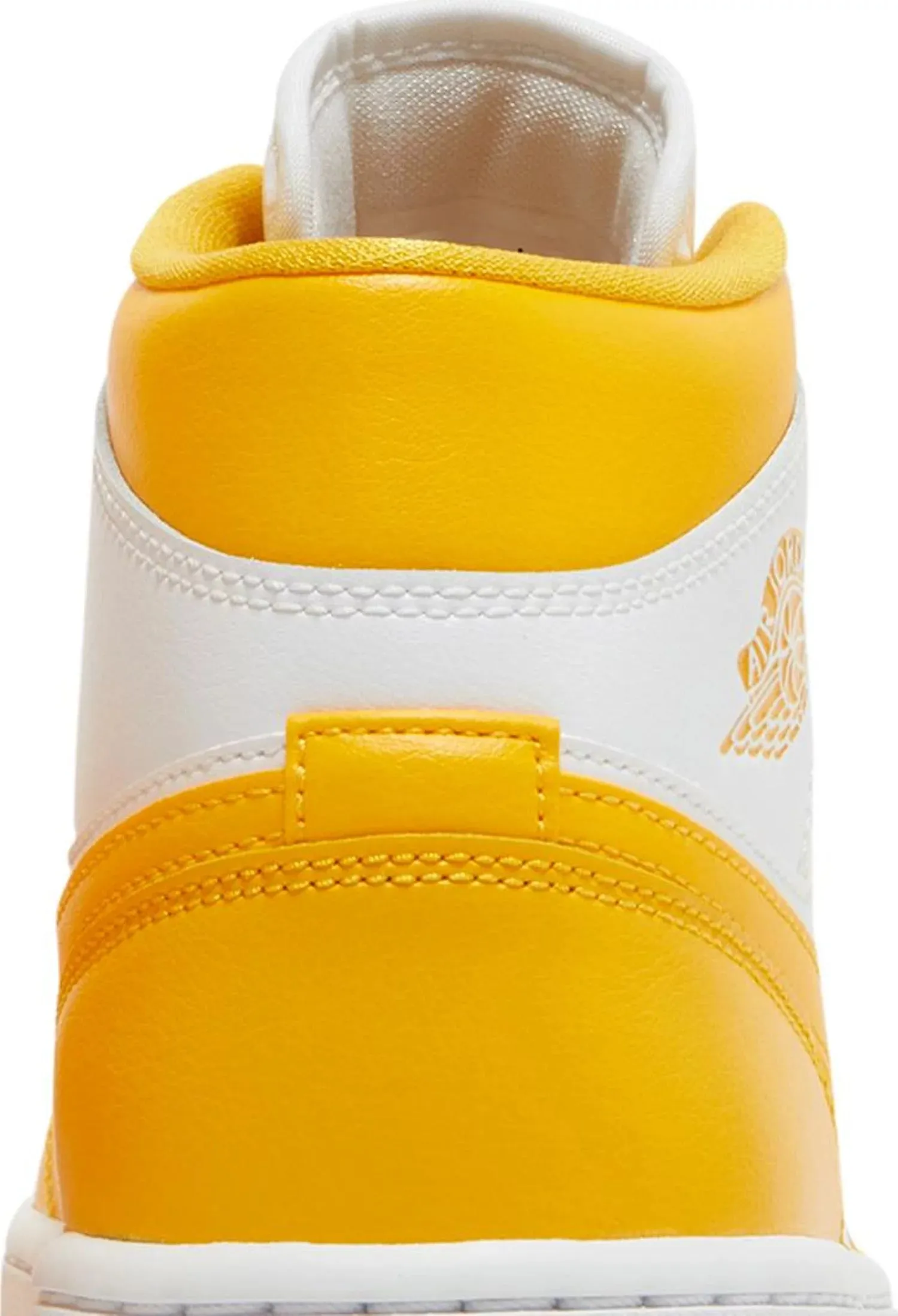 Nike Jordan 1 Mid White University Gold (W) (BQ6472-117) Women's Size 6-12 Outdoor Comfort Soft Sole Shoes