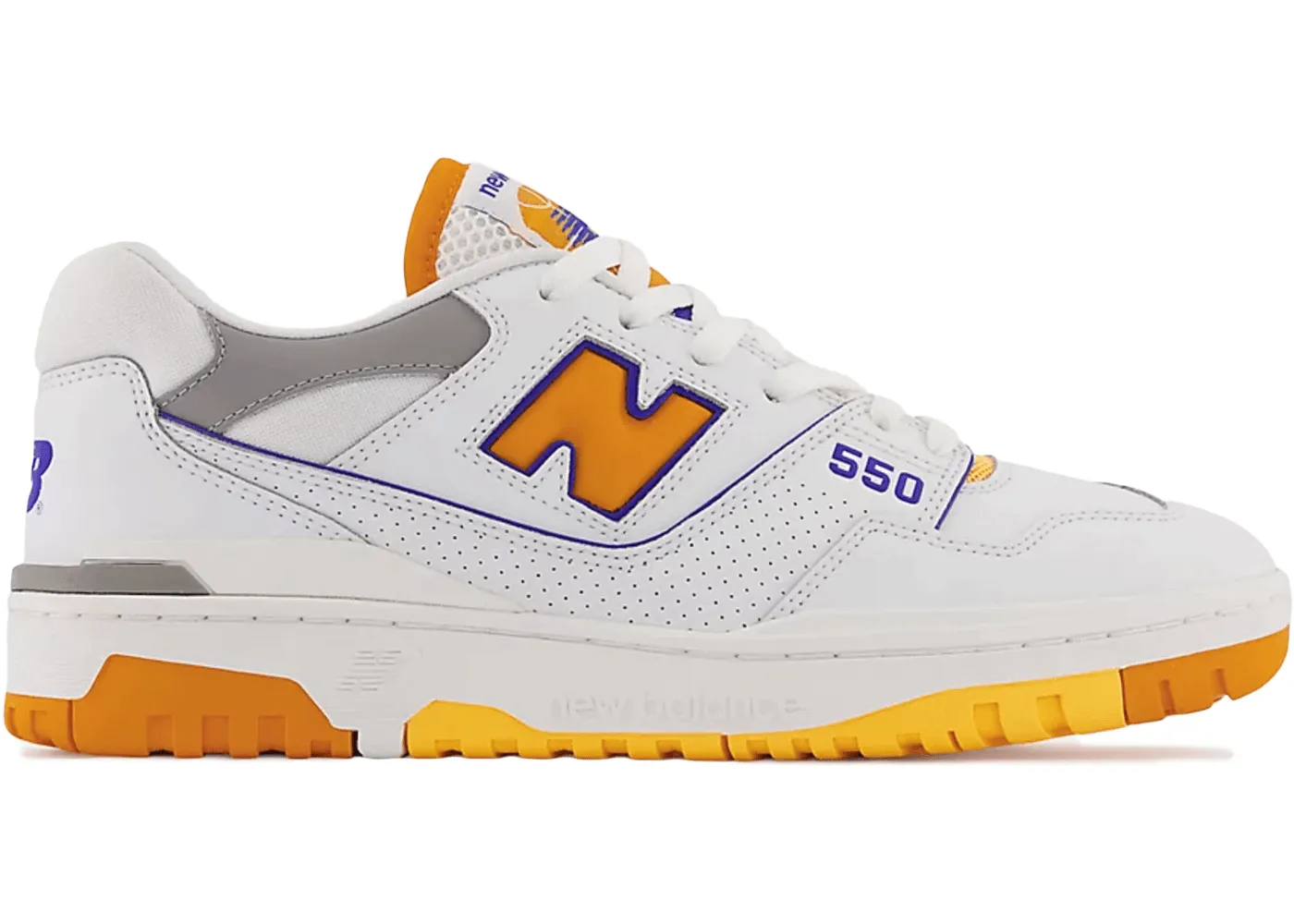 Sun Step New Balance 550 White Vibrant Orange