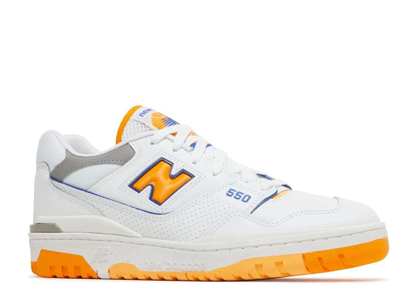 New Balance 550 White Vibrant Orange All Day Use Fresh Design