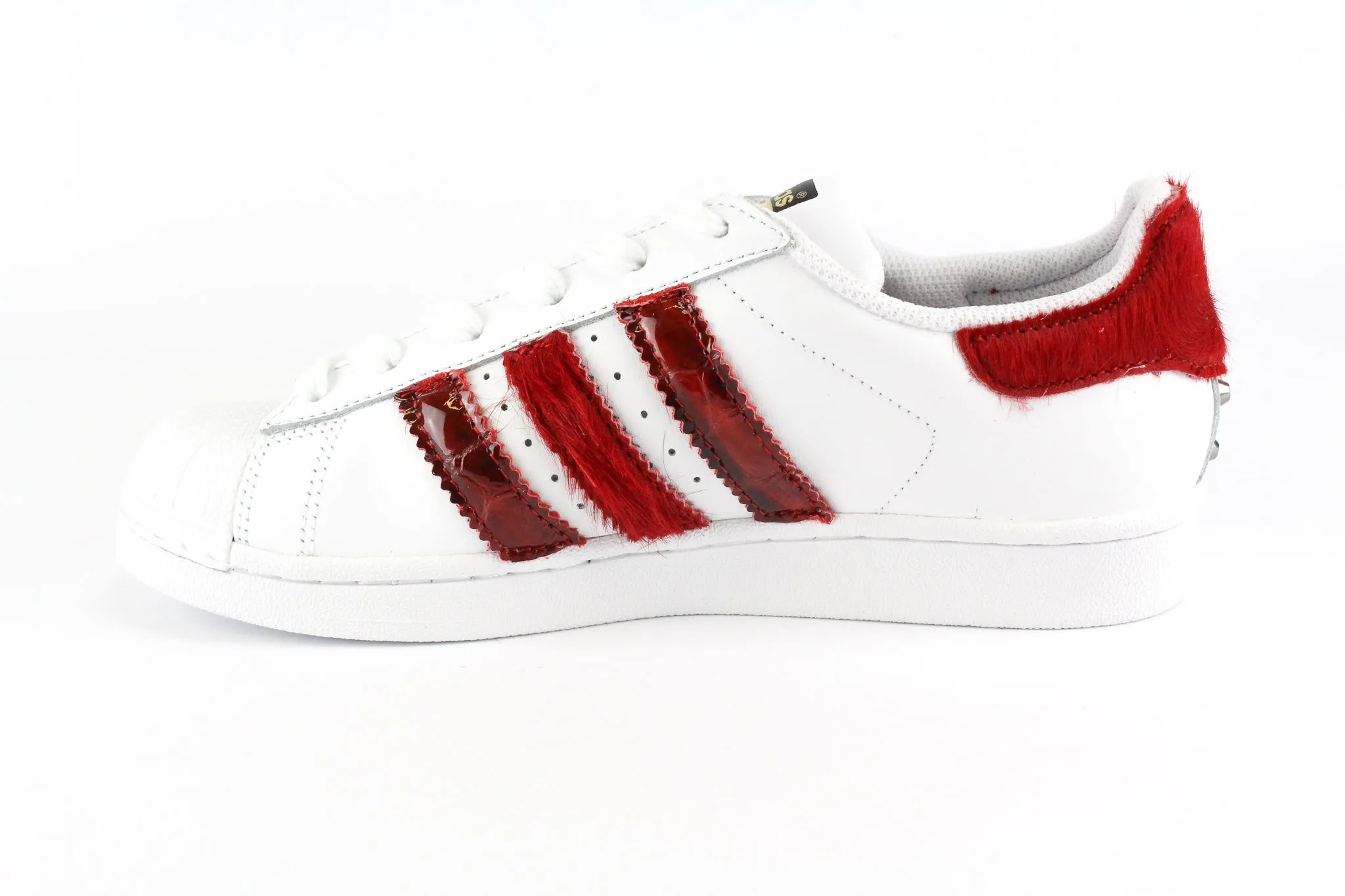 Cozy Lining Adidas Superstar Cavallino Rosso Cocco & Borchie