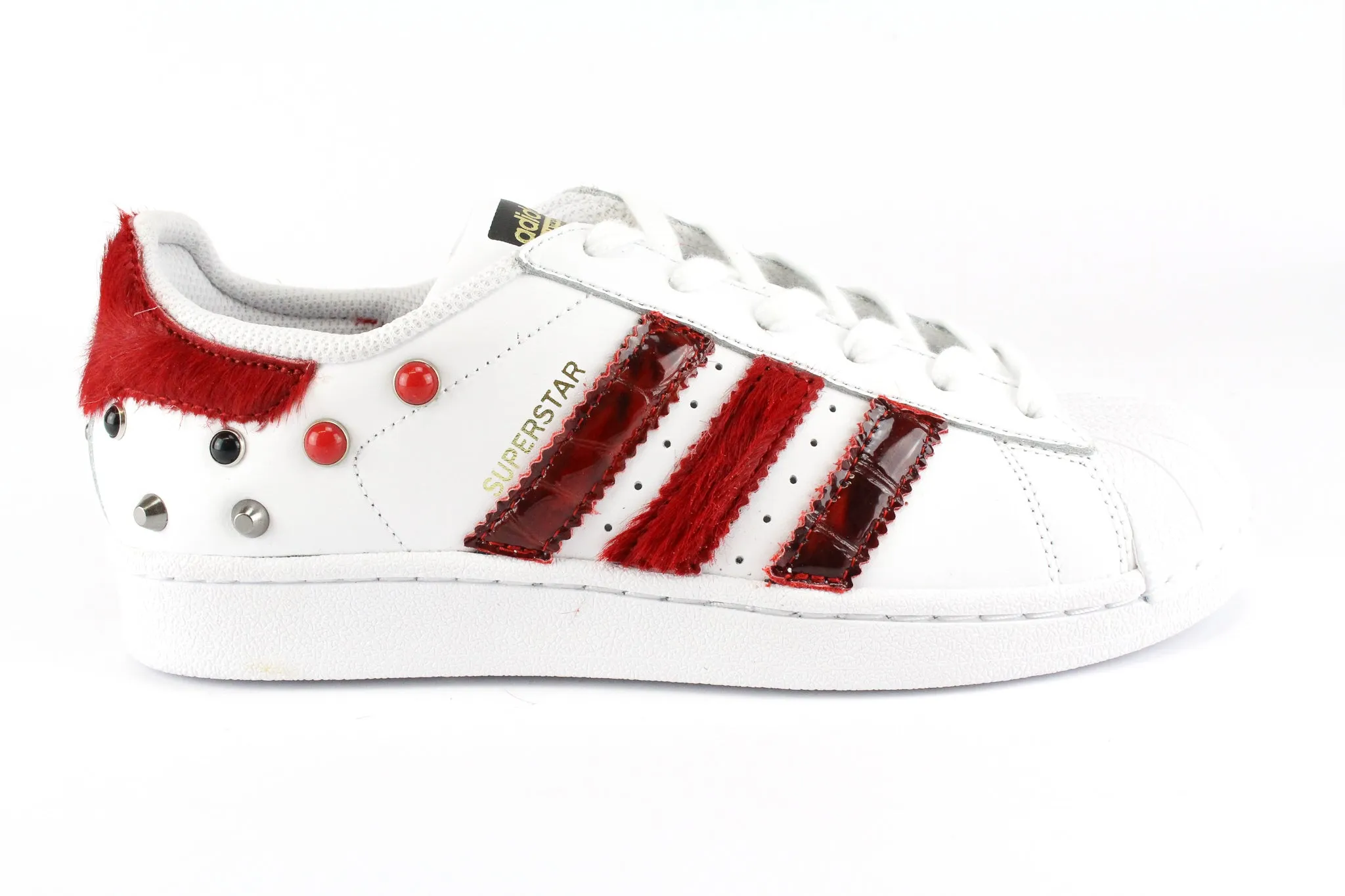 Adidas Superstar Cavallino Rosso Cocco & Borchie Cushioned heel Simple Vibe