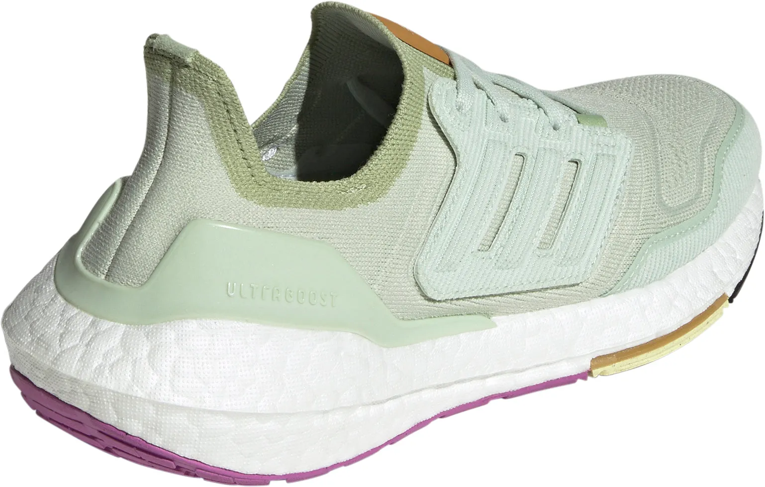 adidas Ultra Boost 22 Womens Running Shoes - Green Cozy Interior