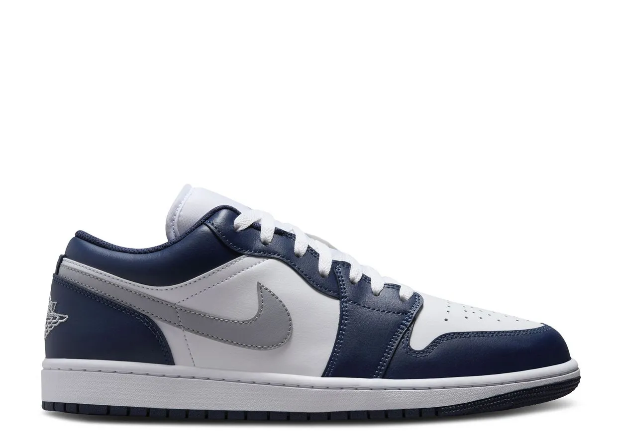Air Jordan 1 Low Wolf Grey Midnight Navy Tropical Feel