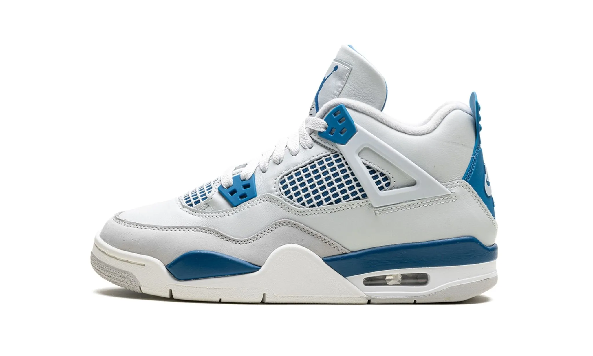 Clean Fit Jordan 4 Retro "Military Blue" Grade School (2024)