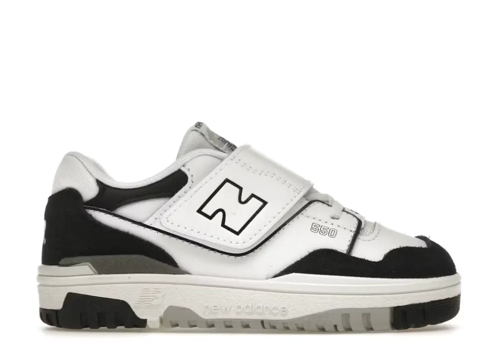 New Balance 550 White Black Rain Cloud (TD) Total Support