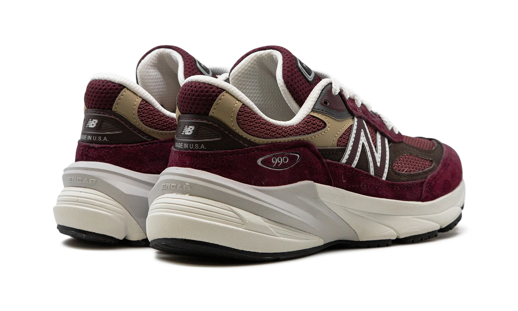 990v6 "Made in USA - Burgundy" Port Path Comfortable toe box