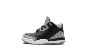 Street Pulse PU material Air Jordan 3 TD "Black Cement"