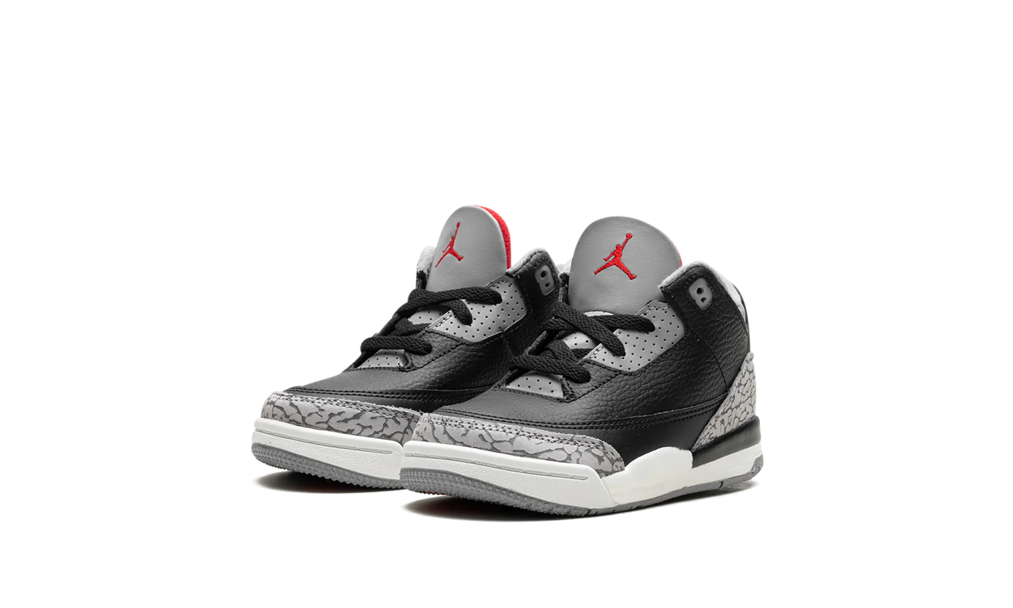 Smooth Flex Soft Material Air Jordan 3 TD "Black Cement"