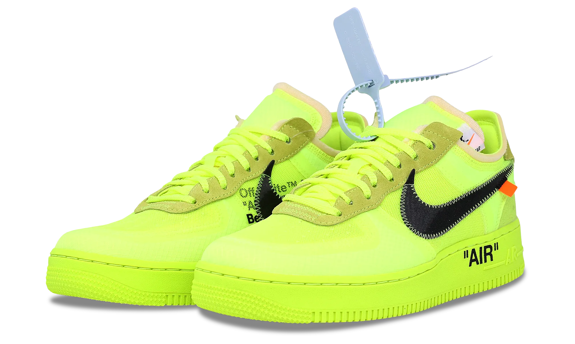 ComfortPadding Nike Air Force 1 Low x OFF-WHITE Volt 2018 (AO4606-700) Men's Size 4-11