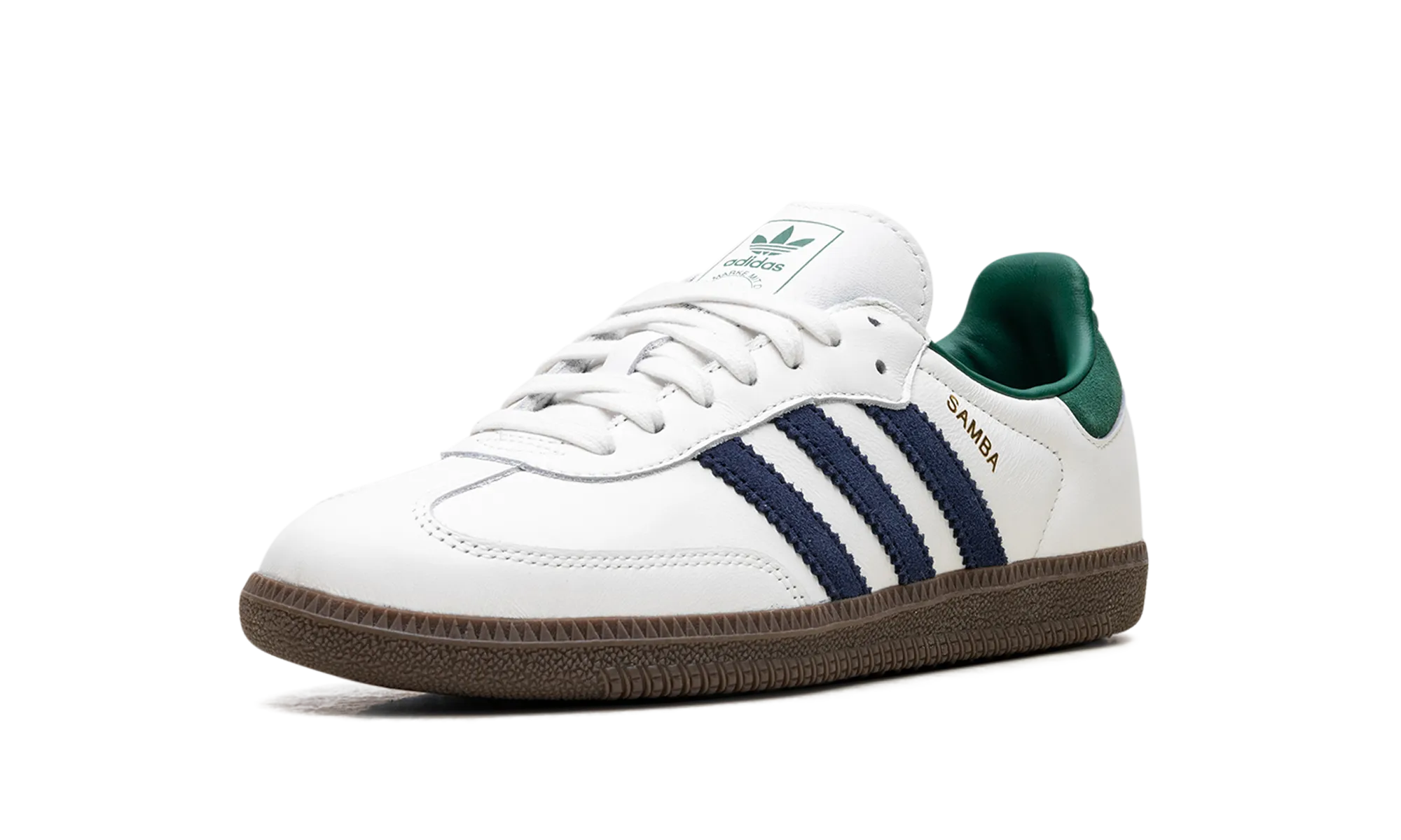 Samba OG "Black White Collegiate Green" Heel Hug Fresh Looks
