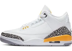 Nike Jordan 3 Retro Laser Orange Lakers (W) (CK9246-108) Women's Size 6-12 Long Hours Mark Step