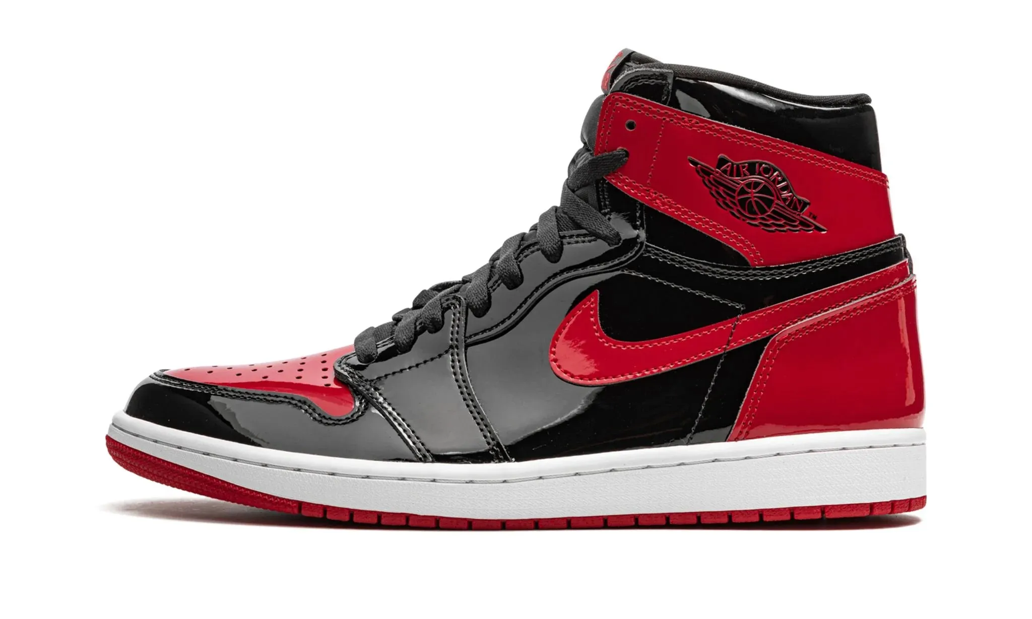 Fall Travel Outing Shoes Air Jordan 1 Retro High OG Patent Bred