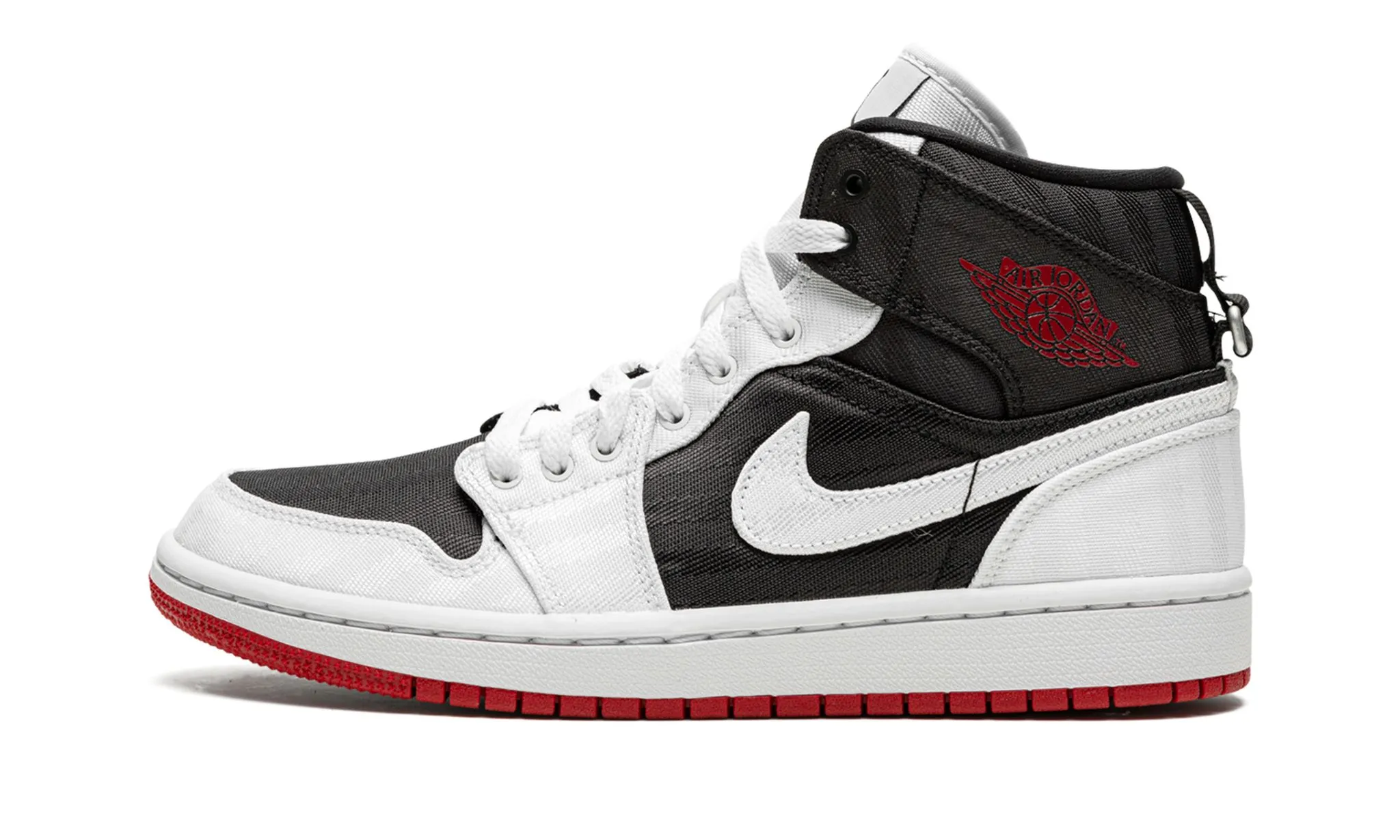 Wmns Air Jordan 1 Mid SE Utility White Black Gym Red Family Run Modern Movement