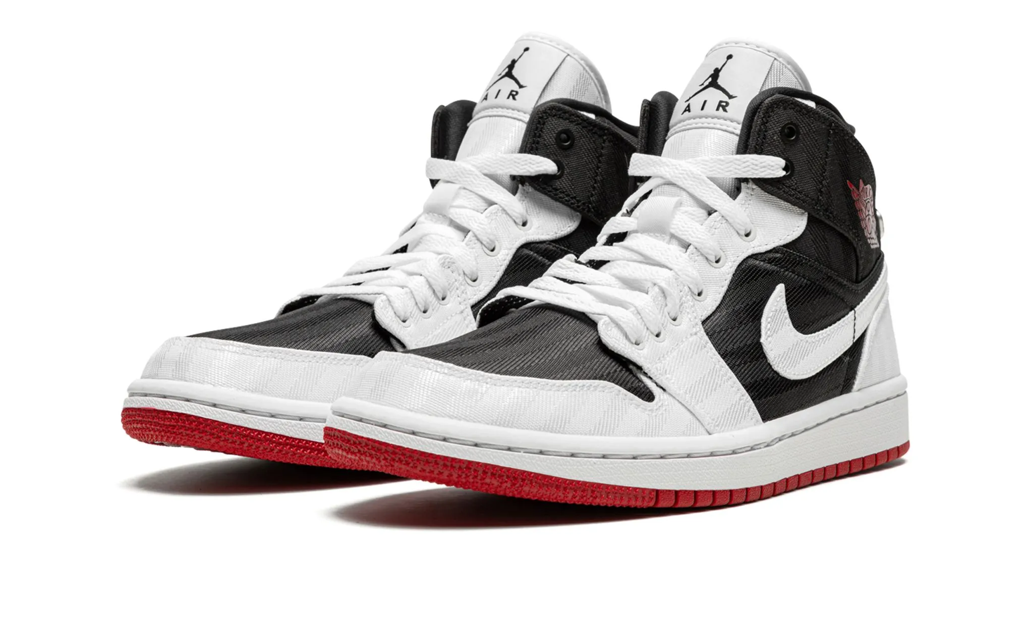 ArchSupport Wmns Air Jordan 1 Mid SE Utility White Black Gym Red