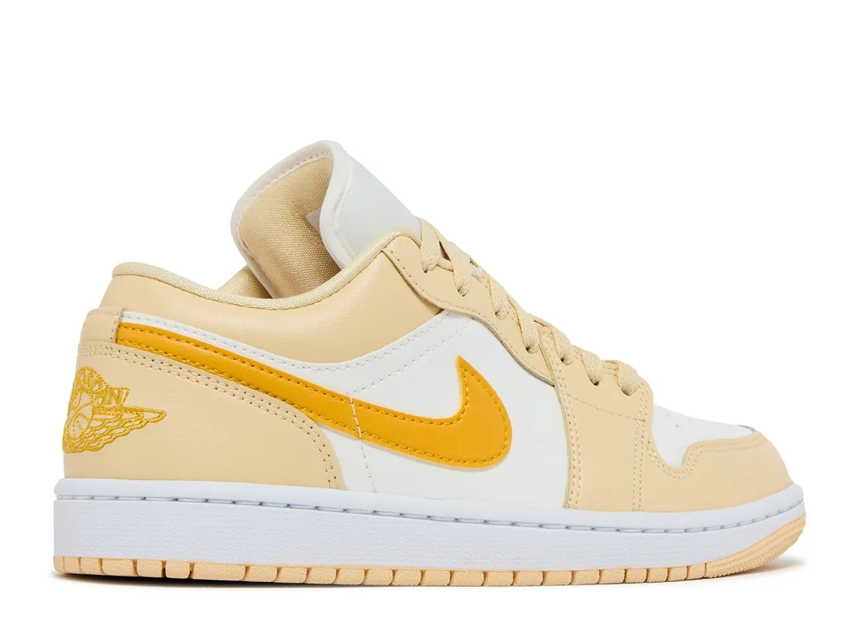Air Jordan 1 Low Sail Yellow Ochre Gym Style