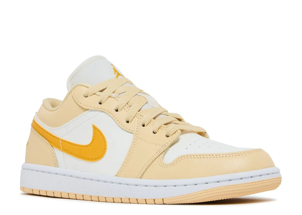 Air Jordan 1 Low Sail Yellow Ochre Smooth Steps Bright Pop