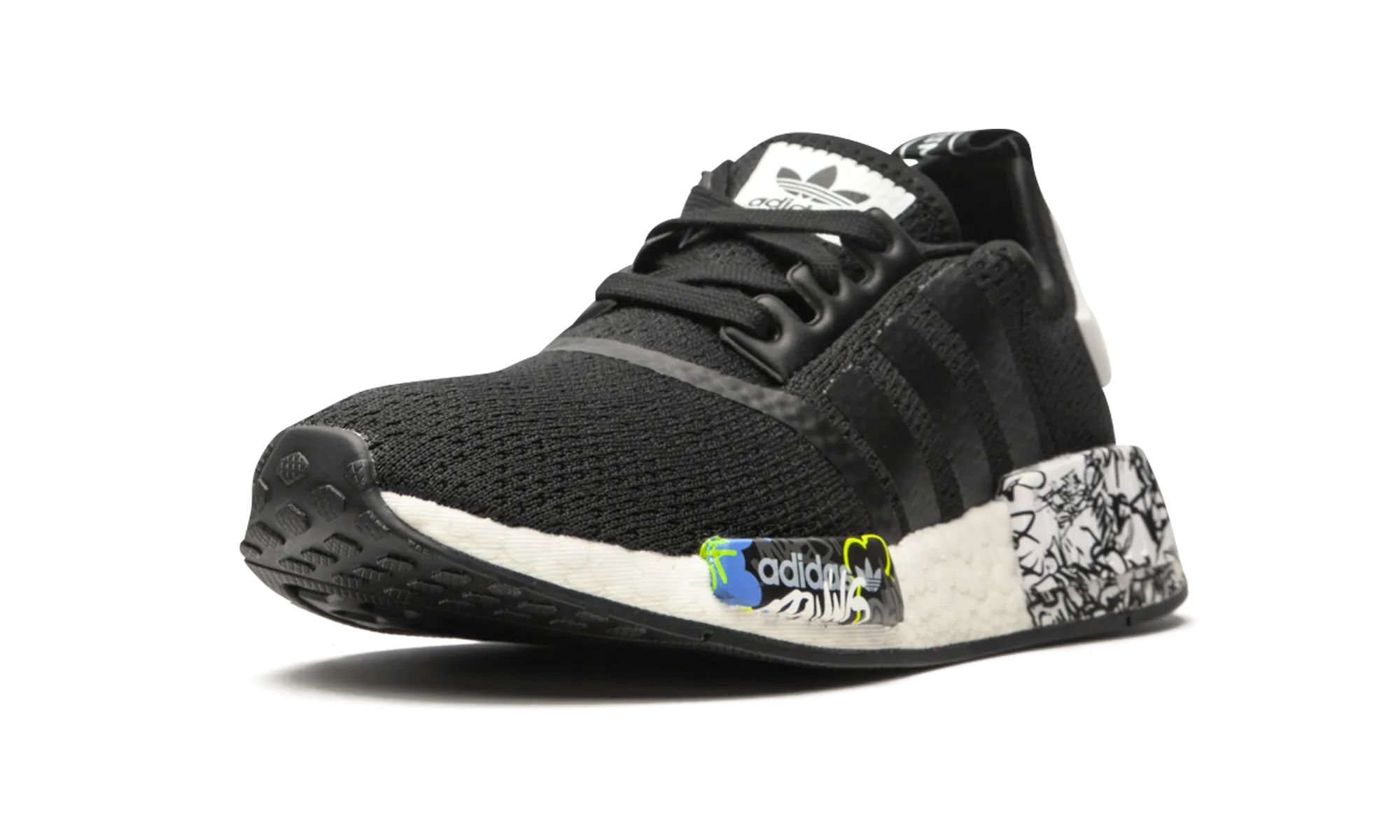 NMD_R1 J "Black Graffiti" Street Day Bend Step