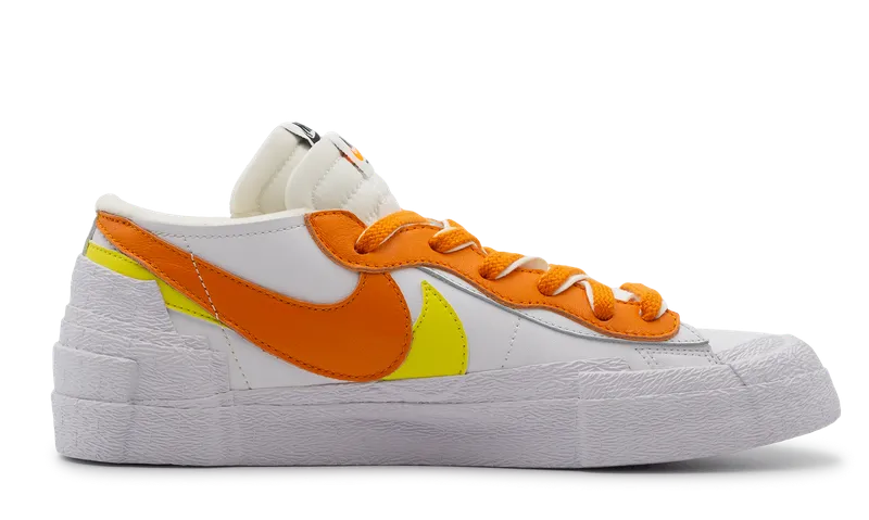 Nike Blazer Low x Sacai White Magma Orange (DD1877-100) Men Size 6-13 Quick Fit