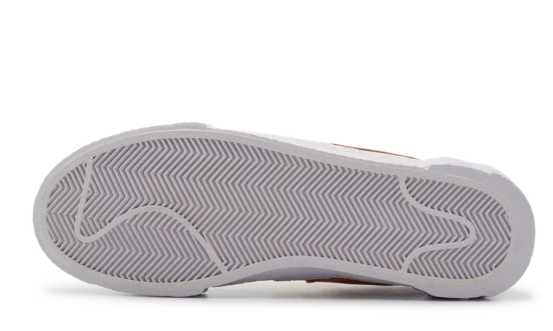 Anti Slip Sole Nike Blazer Low x Sacai White Magma Orange (DD1877-100) Men Size 6-13