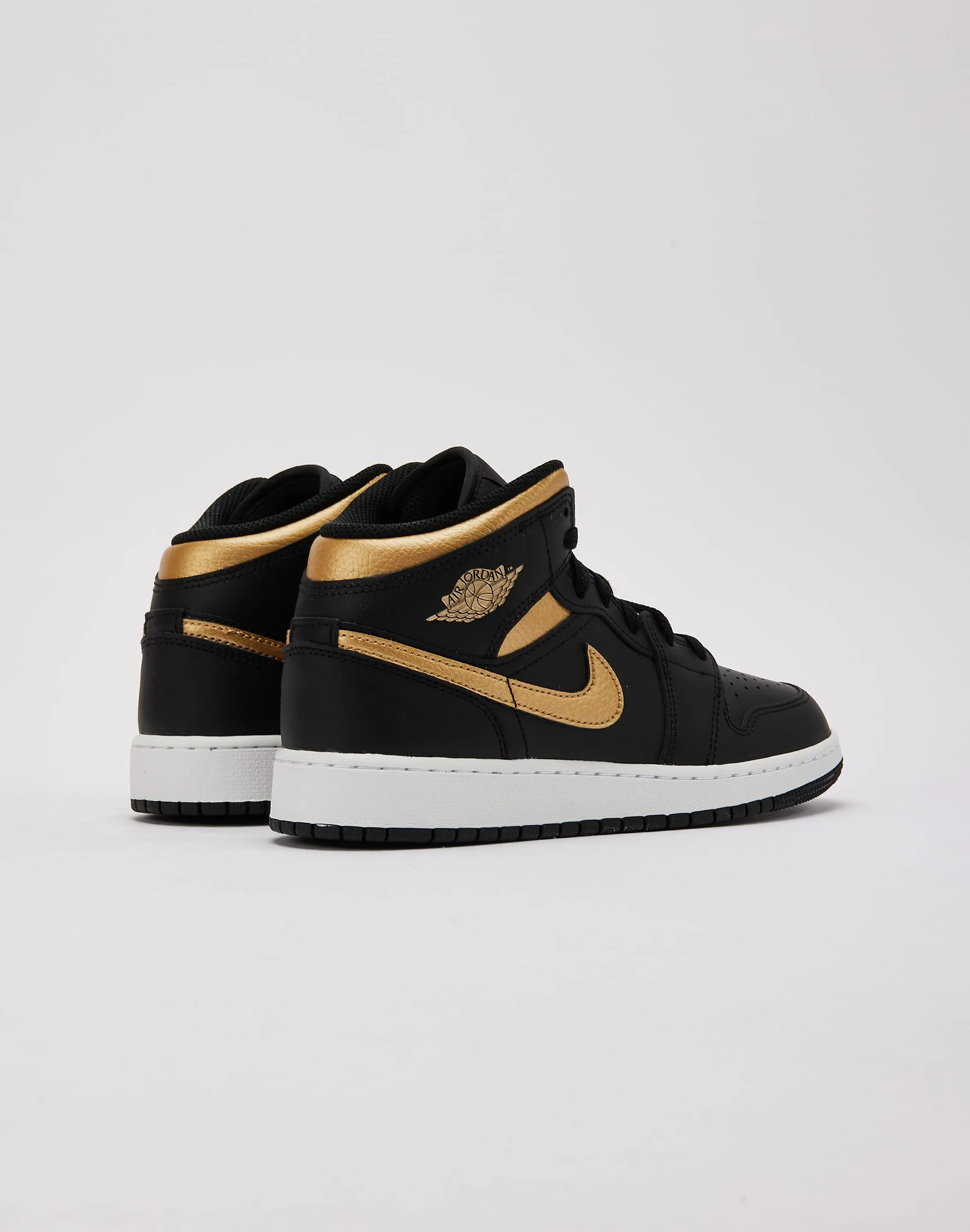 Jordan Air Jordan 1 Mid Grade-School Bone Aid Stride Easy