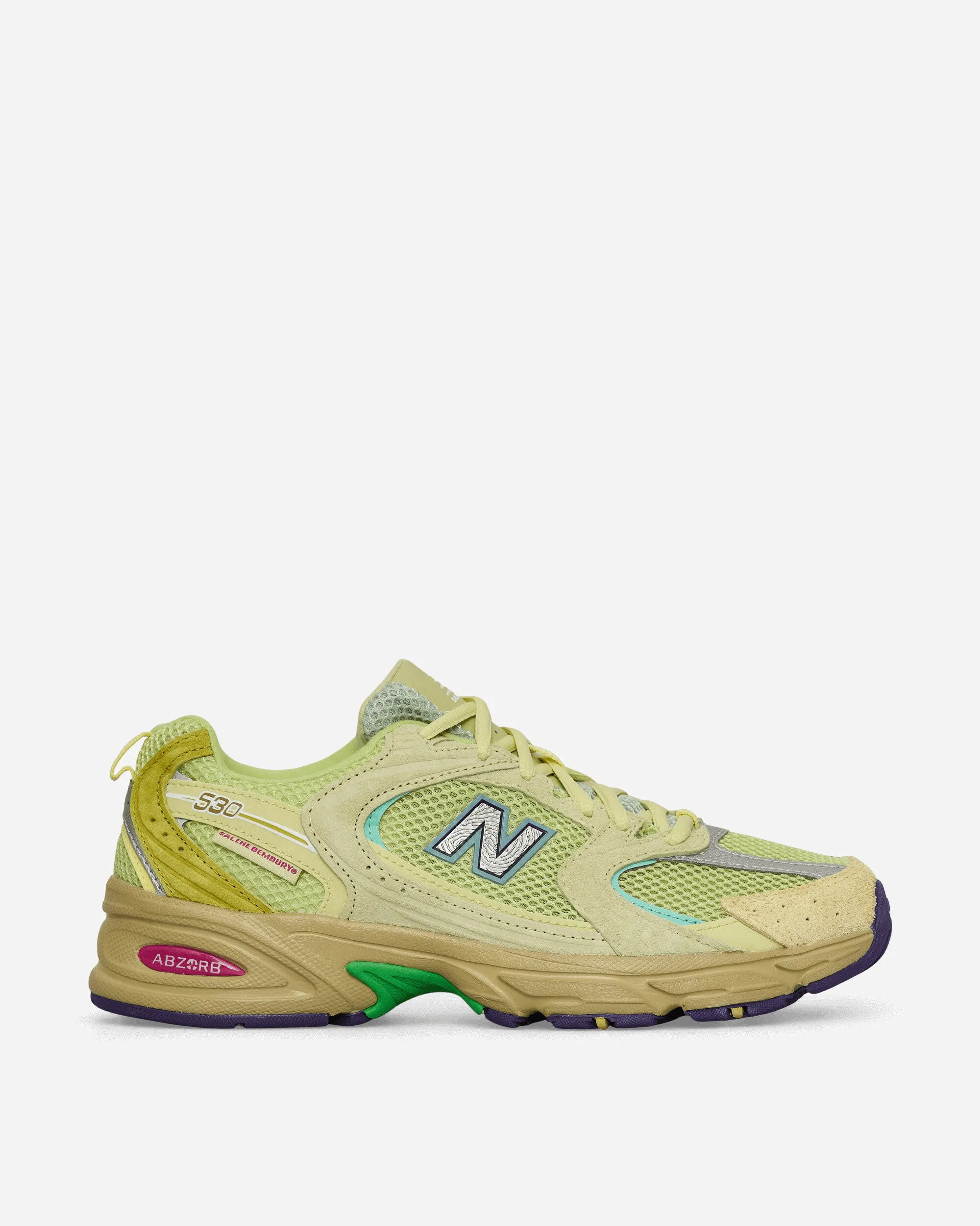 Busy Path Sail Vibe Salehe Brembury 530 Sneakers Dusty Yellow / Celery Green