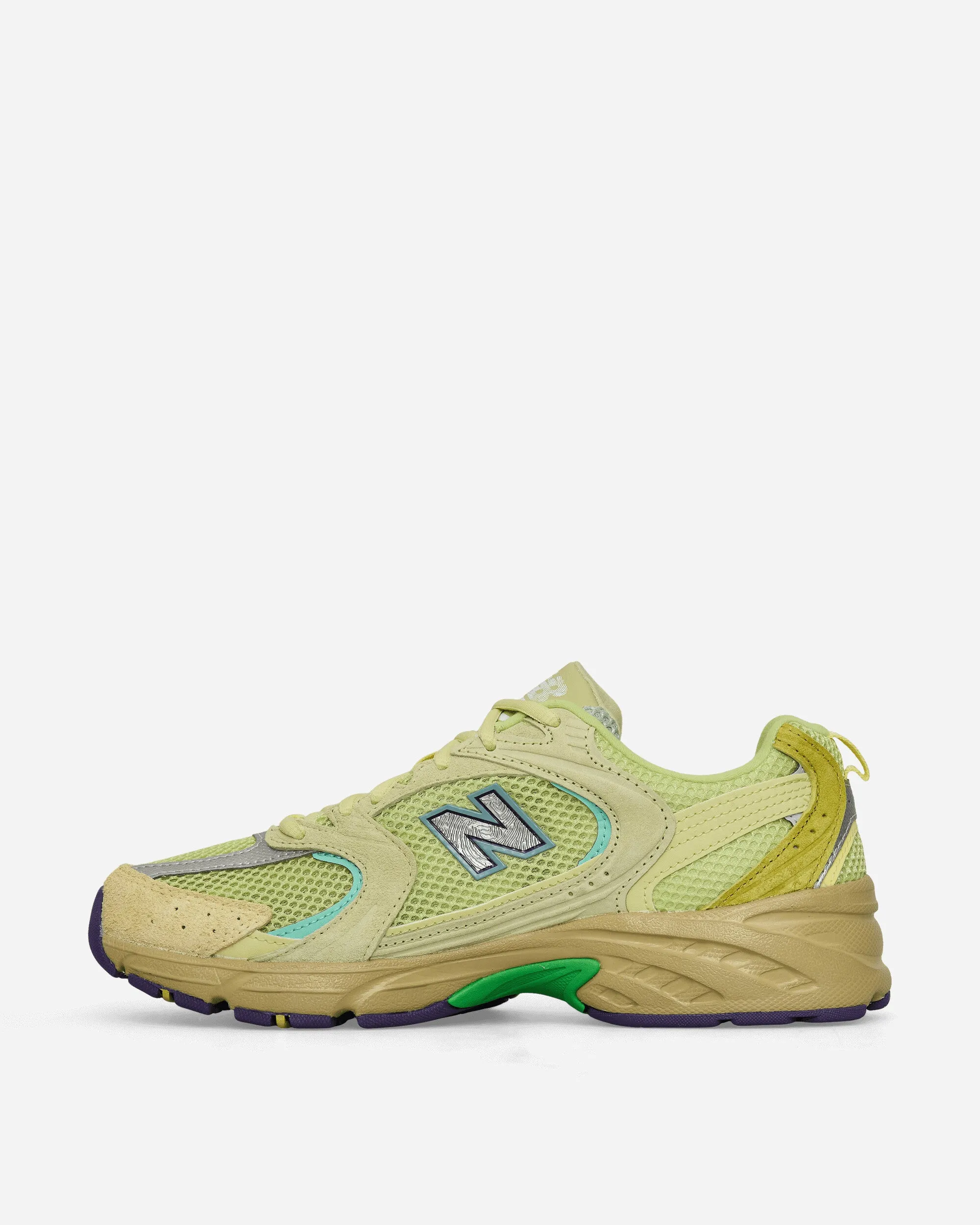 Rubber Sole Matte Edge Salehe Brembury 530 Sneakers Dusty Yellow / Celery Green